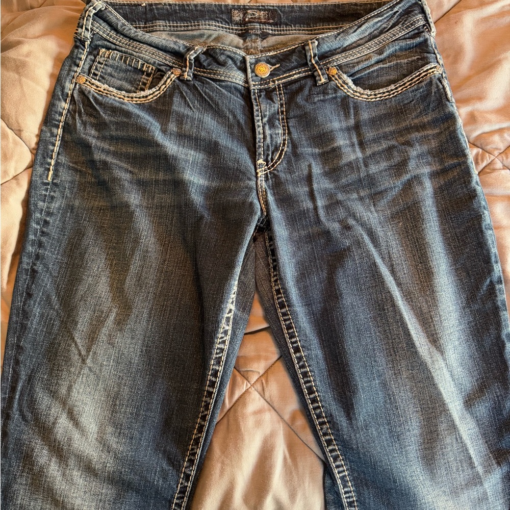 Silver Suki Flap Bootcut Jeans SOLD